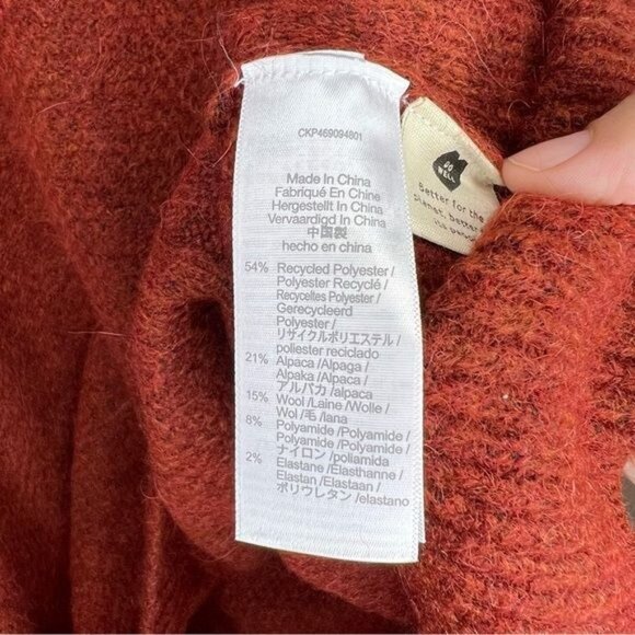 NWT Madewell Cable Havener Pullover Sweater Alpaca Wool Blend, Size 3X NWT - Picture 6 of 10